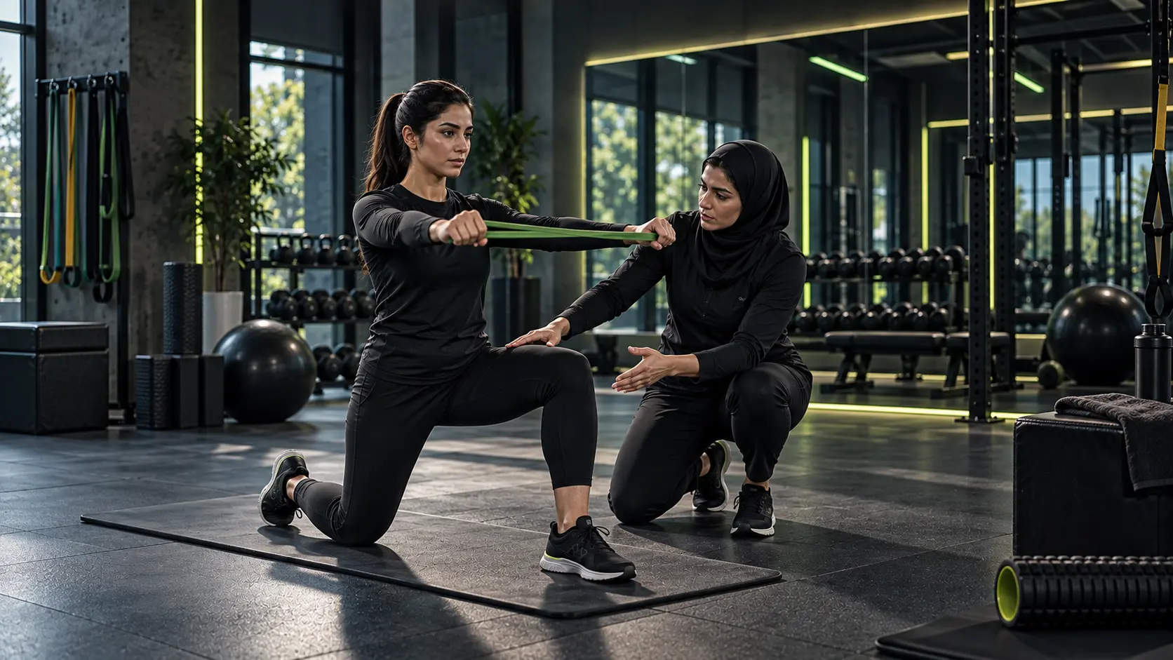 تمرین اصلاحی همراه مربی